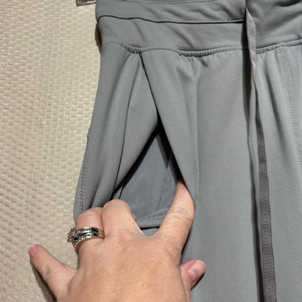 Zyia Active Gray Jogger Pants Size M Drawstring Waist Pockets Athleisure Pockets - Picture 3 of 10
